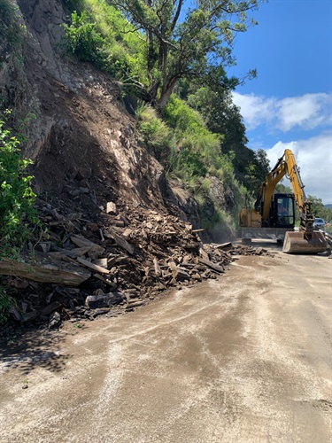 Armidale Road landslip 22 Jan 2022