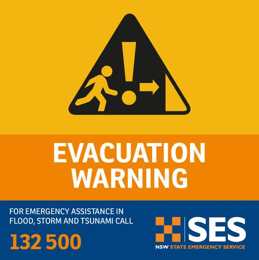 NSW SES Evacuation Warning | Mirage News