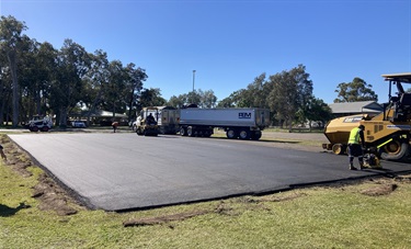 Crescent Head courts being resurfaced