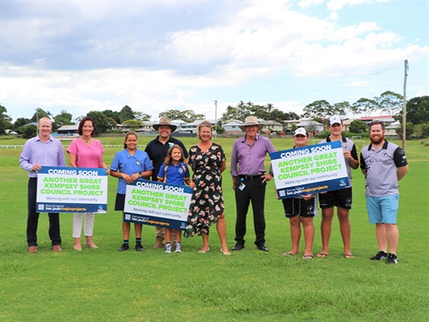 Announcing the funding from the Greater Cities and regional Sport Facility 