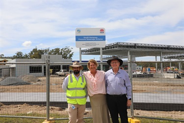 South Kempsey Pressure Sewer Opening