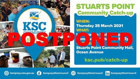 Community Catch-up postponed