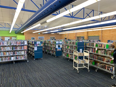 A collection of books and resources have been placed at the back of the Kempsey Library while renovations are carried out on the Elbow Street end