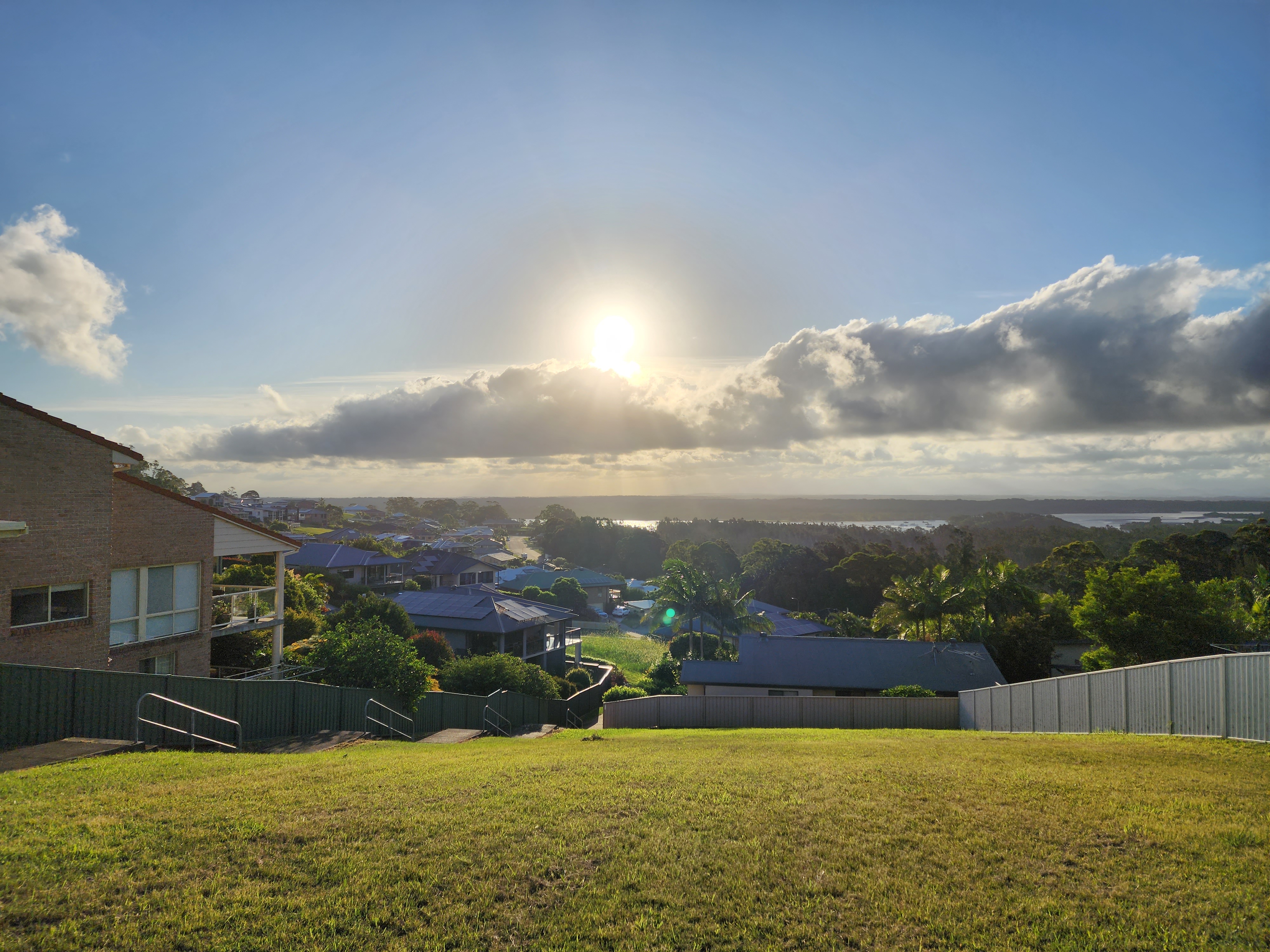 Image of a vacant lot in among houses