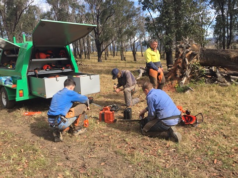 people at a training day