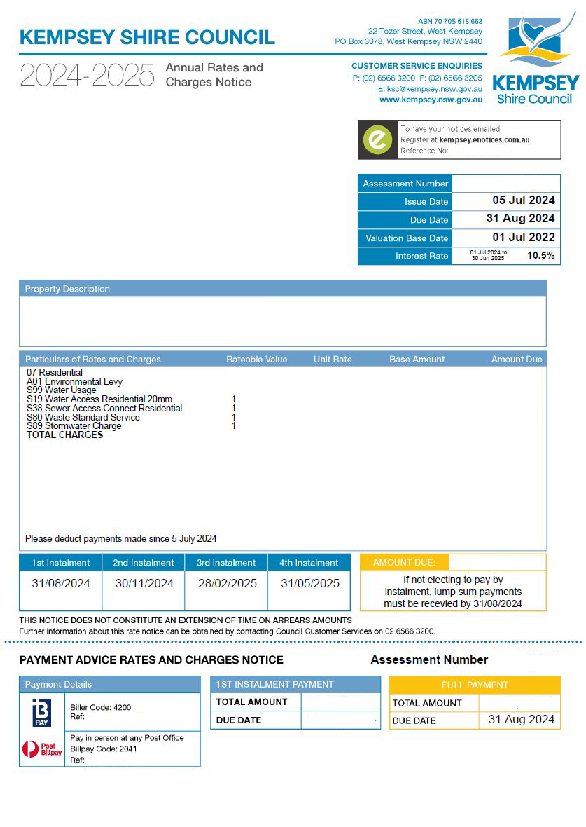 2024-25 rates notice