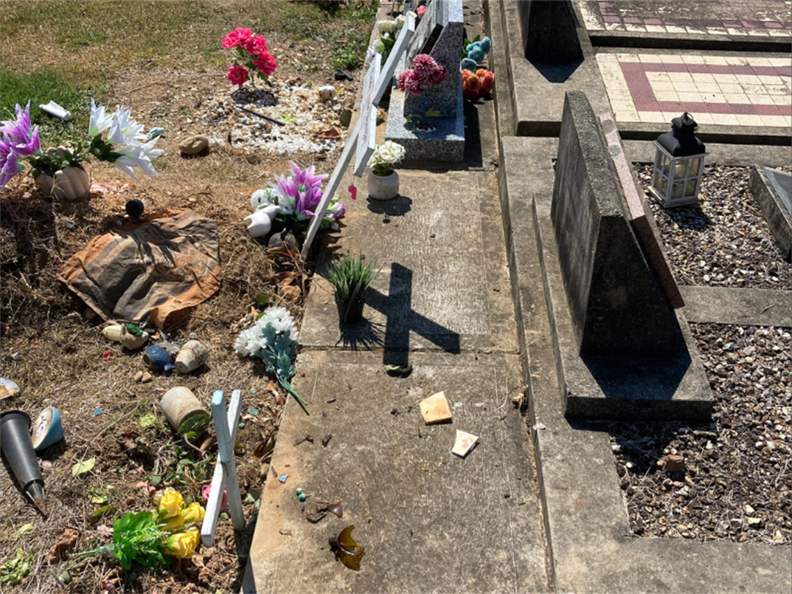 Kempsey East Cemetery Vandalism