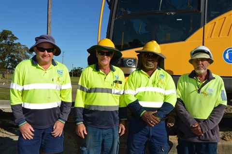 Council workers supporting National Road Safety Week