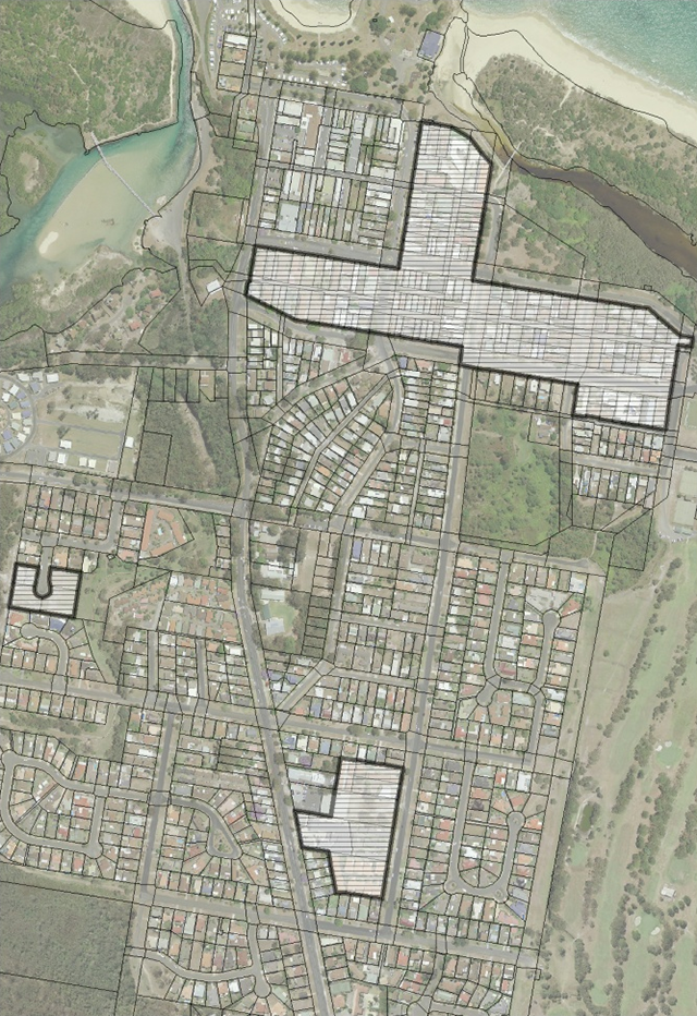 Figure C1-3: Map – Medium to High Density Precinct, South West Rocks