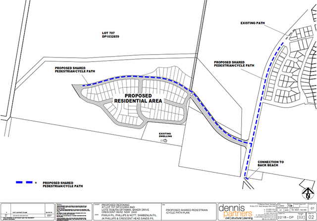 Figure D5-2: Map - Shared pedestrian cycle path