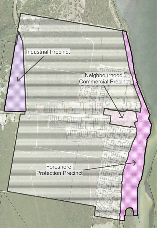 Figure F1-2: Map - Precincts in Stuarts Point