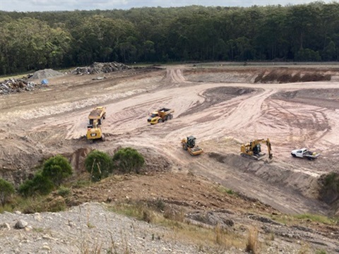 The site and construction of waste cell four