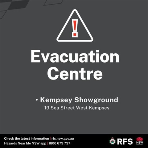 Evacuation Centre open