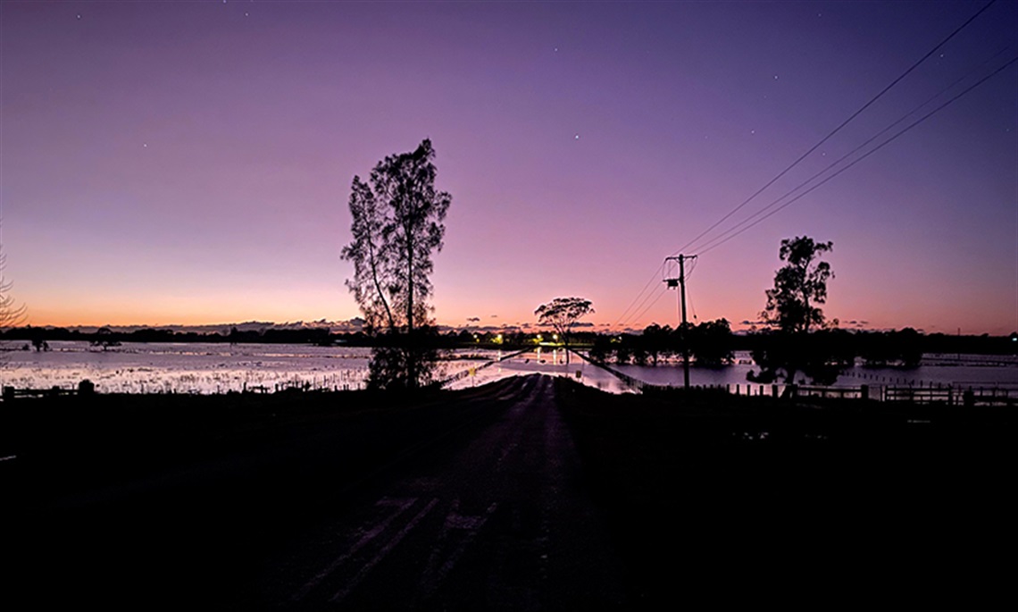 Second Lane in the July flood