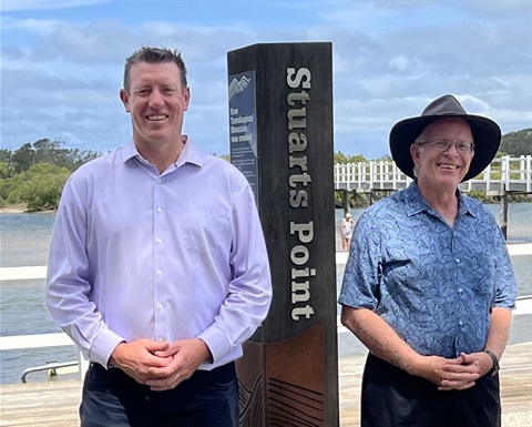 Leo and Michael Kemp at Stuarts Point