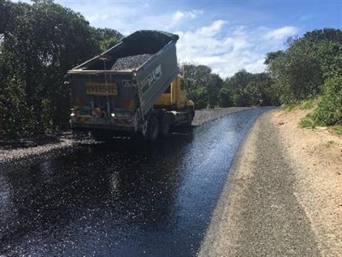 Point Plomer Road sealing