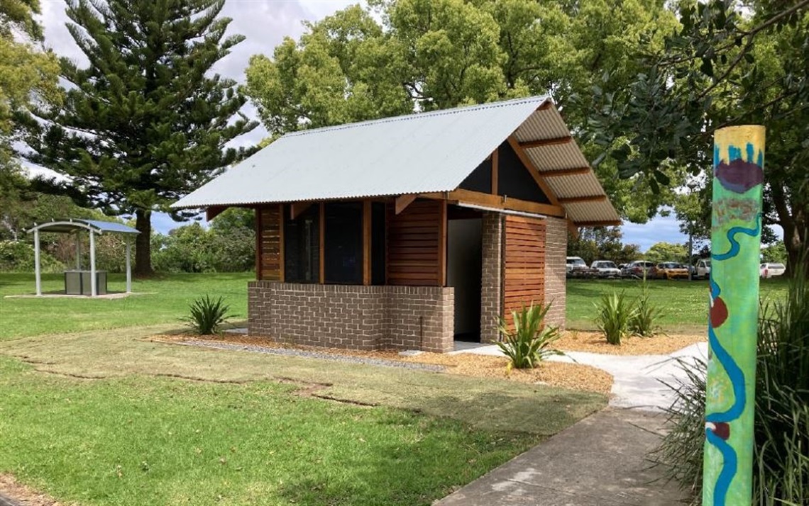 a refurbished amenities block