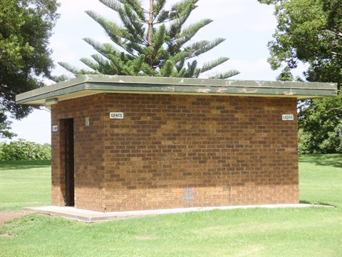 The ageing toilet block in nestle park