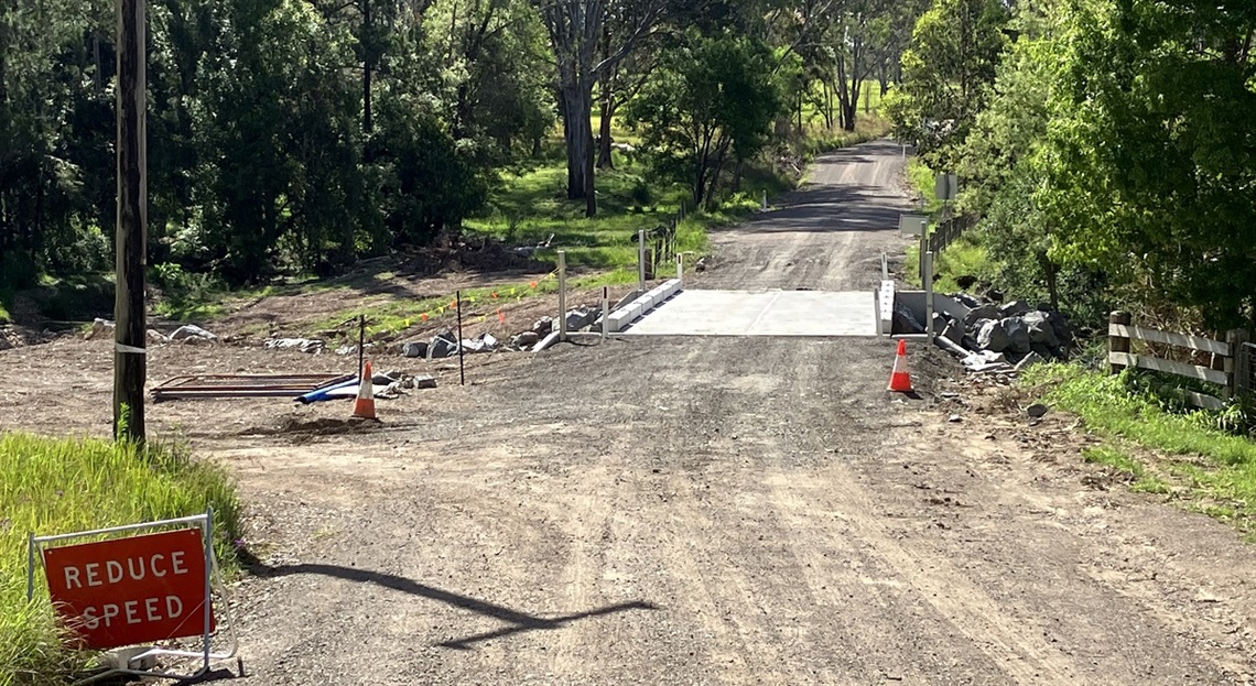 Silvermine Bridge has finished up